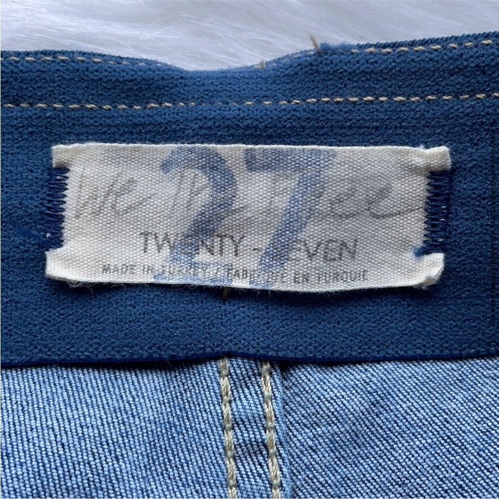 FREE PEOPLE Flare Bell Bottom Raw Hem Jeans 27 - Picture 4 of 5